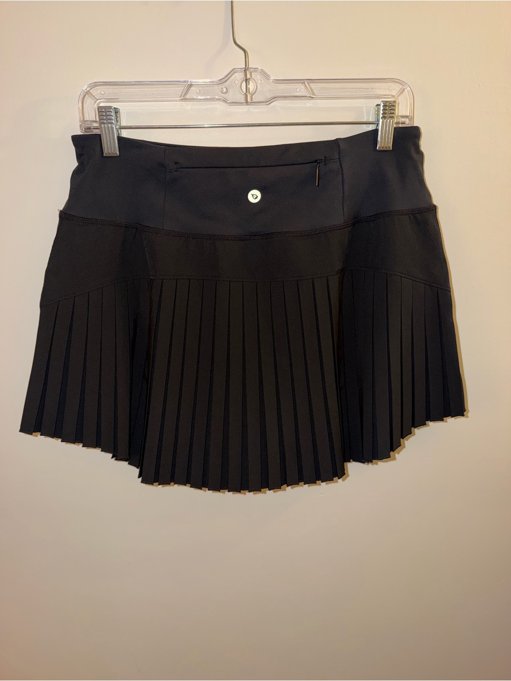 Baleaf Black Pleated Tennis Skirt with Zip Pocket